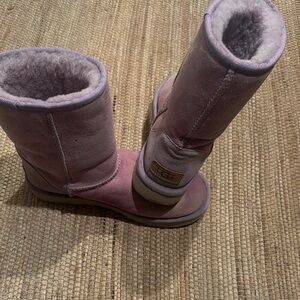 UGG Pink Winter Boots with Suede Exterior